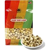 DOL Natural Dried Lotus Seeds Packed In USA 莲子干 16 Ounce, 100% Natural, Dried White Lotus Seeds Lian ZI, Rich In Methionine for Health, 白蓮子 for Herbal Tea Cooking Porridge and Soup Raw Material