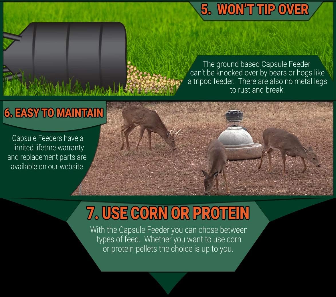 Amazon Com Capsule Feeders Cap 250 250 Lb Hunting Game Feeder
