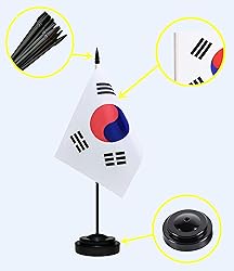 South Korea Flags South Korean Small Mini Desk