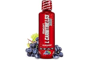 iSatori L-Carnitine LS3 1500, Liquid L-Carnitine with Acetyl L-Carnitine, L-Carnitine L-Tartrate, Stimulant Free Pre Workout, No Calories, Sugar, Gluten, Keto-Friendly, Grape Flavor (32 Servings)