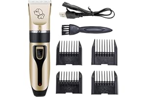 Dog Grooming Clipper Kit Electric Pet Hair Trimmers Cordless Low Noise Cat Clippers