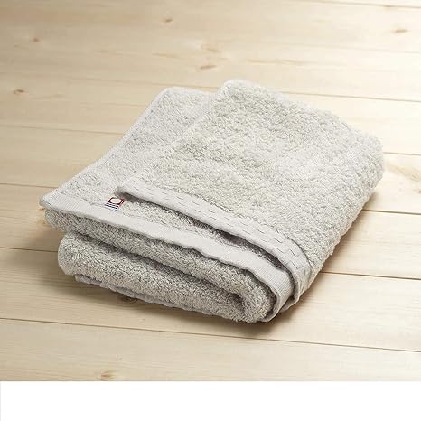 Amazon Co Jp ベルメゾン バスタオル 新生活 今治タオル しゃりふわ グレイッシュベージュ ハンガーに干せるバスタオル ホーム キッチン