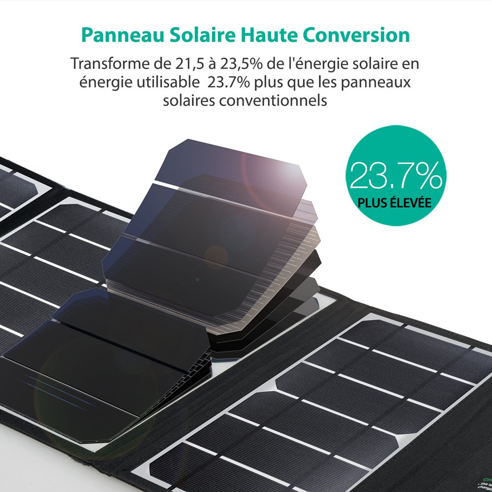 chargeur solaire ravpower 24w