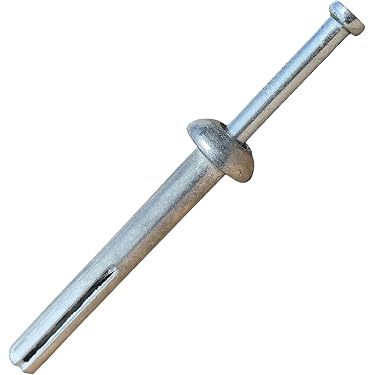 100 Flat Head Split Drive Anchors - 1/4" X 3" Concrete Nail-In Anchors, Zinc Coated Steel 6 thumbnail image