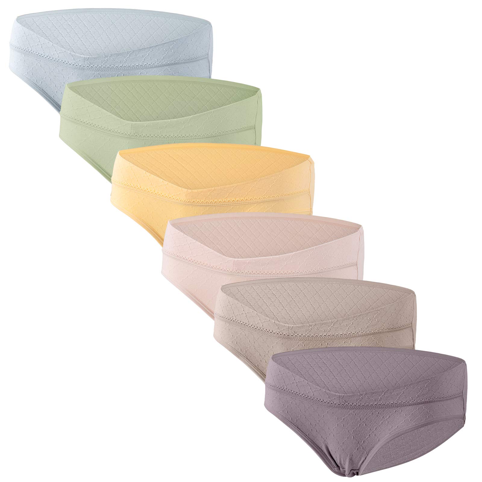 HBselect 6 Pack Women Maternity Knickers Bikini Cotton Pregnancy Underwear