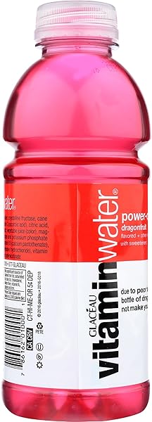 VITAMINWATER POWER-C ELECTROLYTE ENHANCED WATER W/ VITAMINS, DRAGONFRUIT DRINKS, 20 FL OZ, 24 PACK