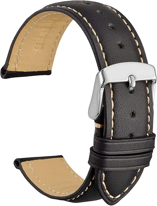 WOCCI Watch Band, Vintage Leather Watch Strap 14mm 16mm