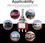 Heschen MTS-123 Mini Momentary Toggle Switch SPDT 3 Pin 2A 250V 5A 125V Pack of view 5