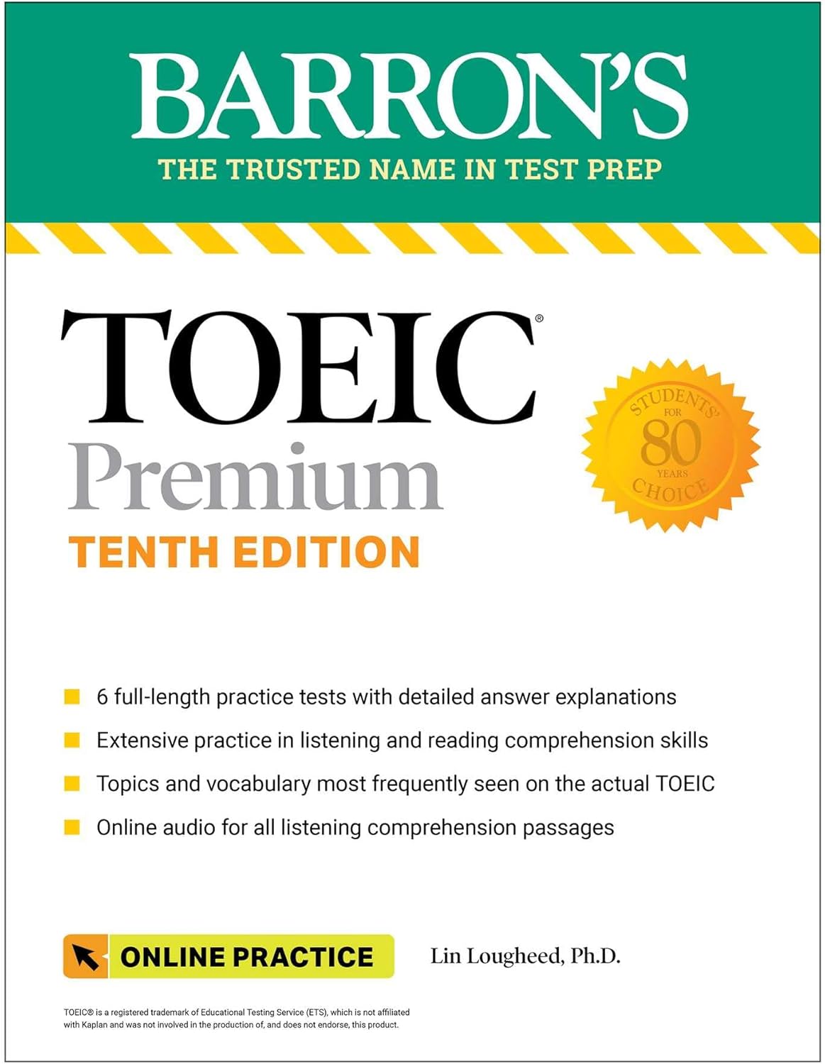 TOEFL & TOEIC - TOEIC Premium: 6 Practice Tests + Online Audio, Tenth Edition (Barron's Test Prep)