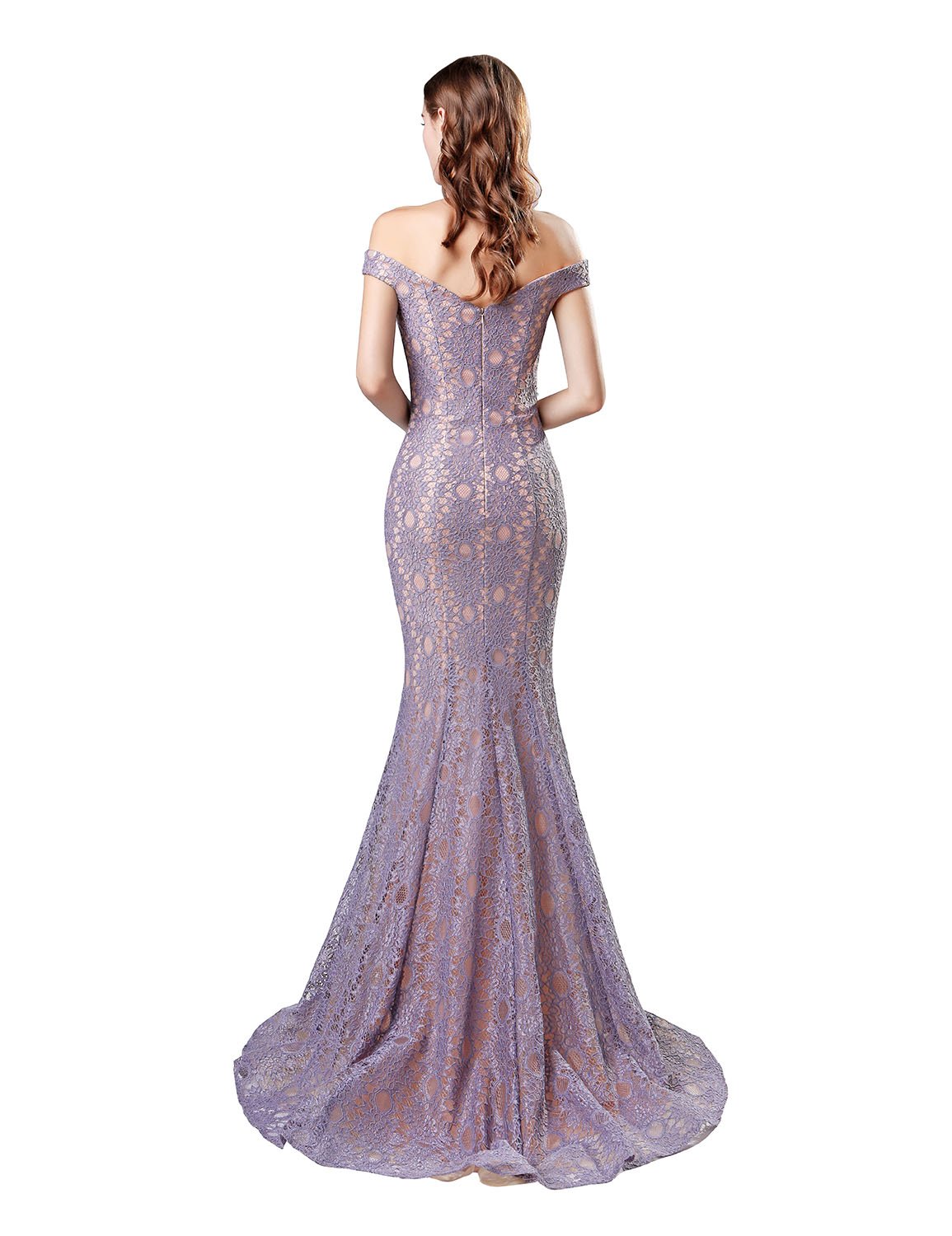 Ladies V Neck Embroidery Sleeveless Floor Length Mermaid Bridesmaid Evening Dress Wedding Party Prom Evening Dress 28110 main image 0