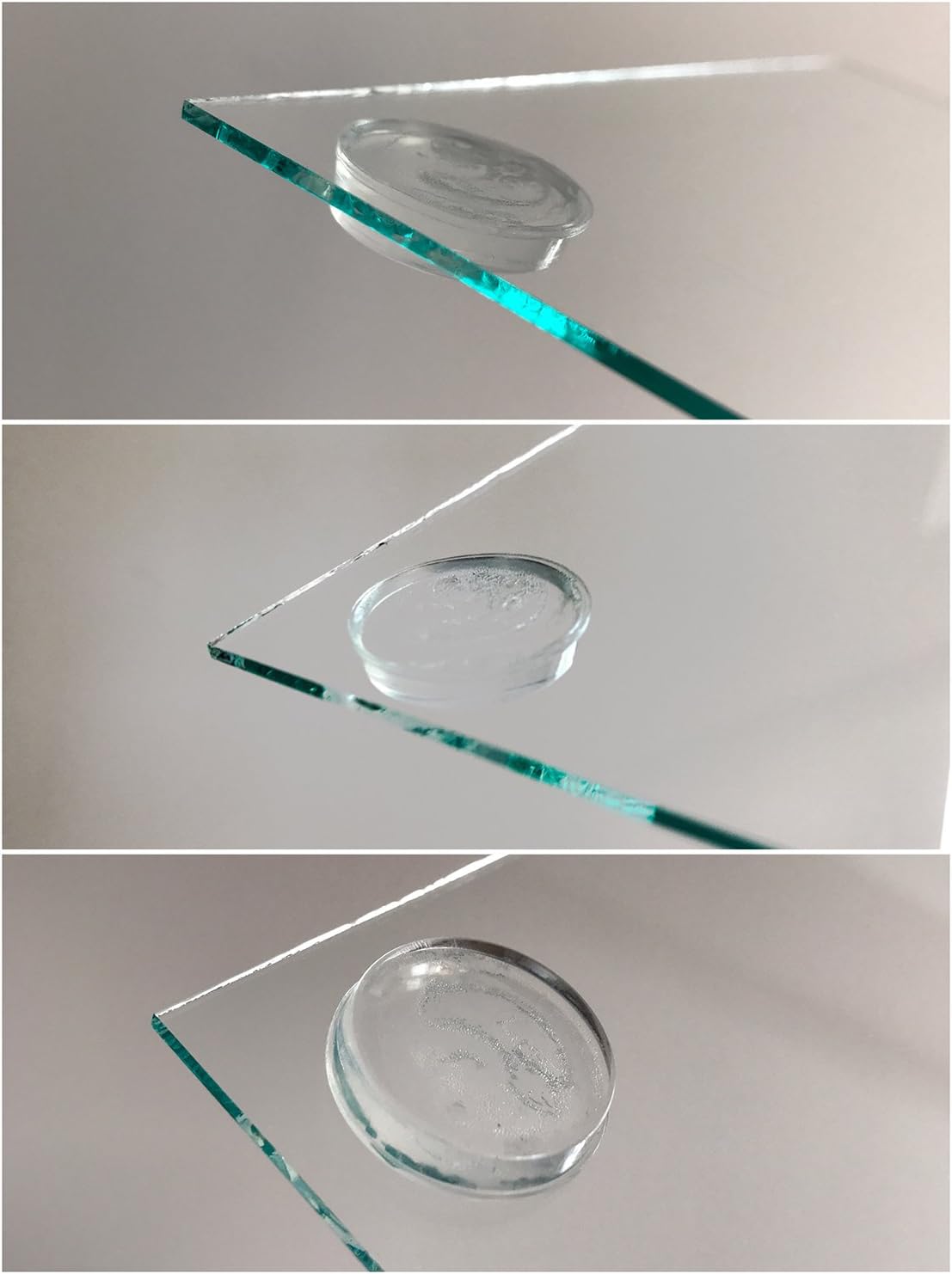 HaftPlus - Door Stop/Cabinet Door/Drawer Buffer Pads, diameter 22mm, hauteur 4mm, 12 Set, Clear, 12 Stk. diameter 22mm - Image 3