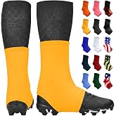 Exxact Sports Spats Football Cleat Covers, Football Spats for Cleats | Keep Your Laces Tied and Cleats Clean, Perfect for Baseball, Soccer, Lacrosse, Hockey - Adult &amp; Youth Sizes