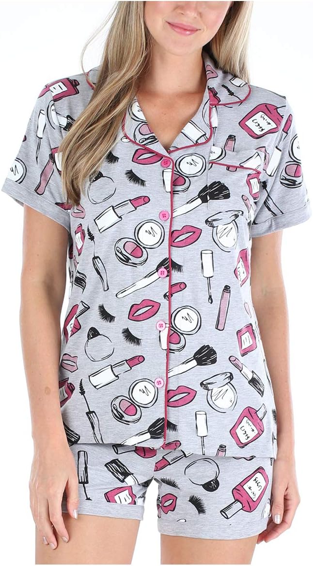 Women's Sleepwear Jersey Shorts Pajama Set