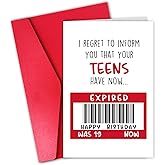 CSMOSJgreetings 20th Birthday Day Card for Kids Friend, Funny Birthday Day Card from Parents, Wonderful 20 Years Old Bday Gift