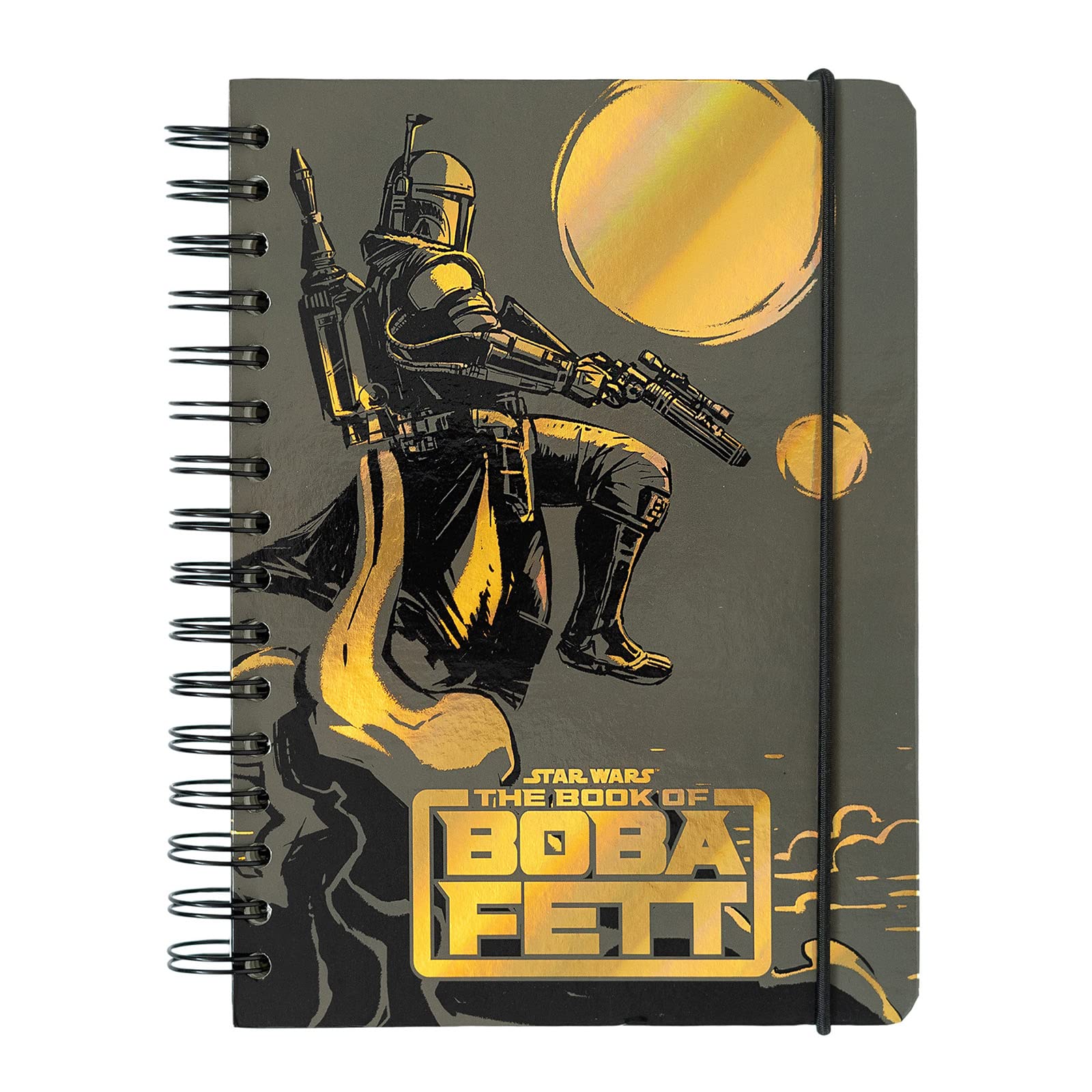 Grupo Erik A5 Notebook Hardback - Star Wars Stationery Supplies | Bullet Journal, Dotted Notebook A5 Sketchbook | Star Wars Gifts Under 10 Pounds, The Book of Boba Fett Gifts