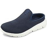 TDIDIS Mules for Women 2025 Summer Slip On Closed Toe Shoes Breathable Lightweight Clogs Mesh Slippers Walking Shoes Backless Sneakers