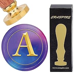 CRASPIRE Initial Alphabets A Wax Seal Stamps Letter