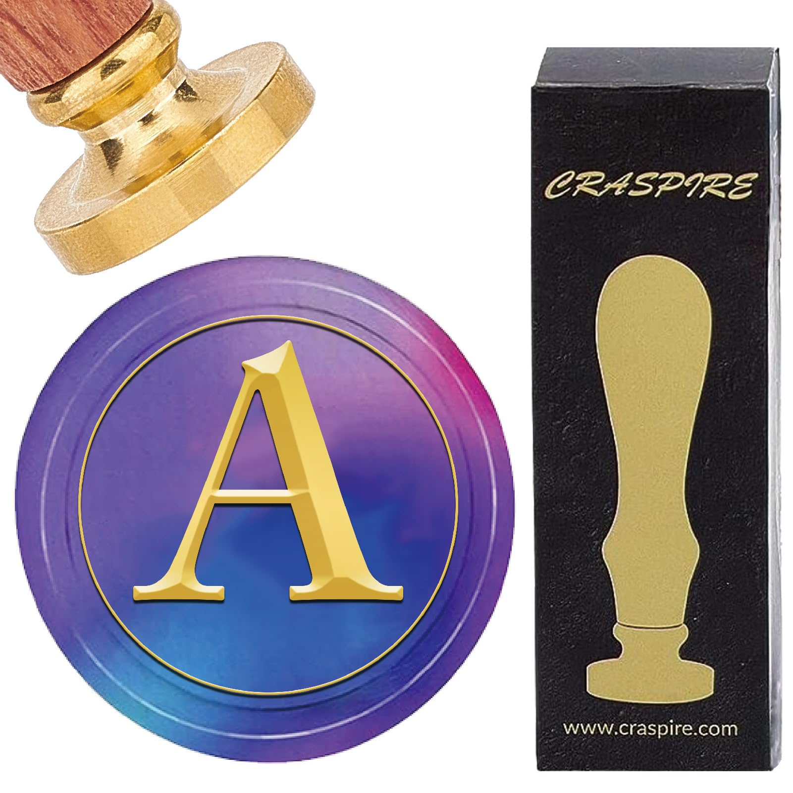CRASPIRE Initial Alphabets A Wax Seal Stamps Letter