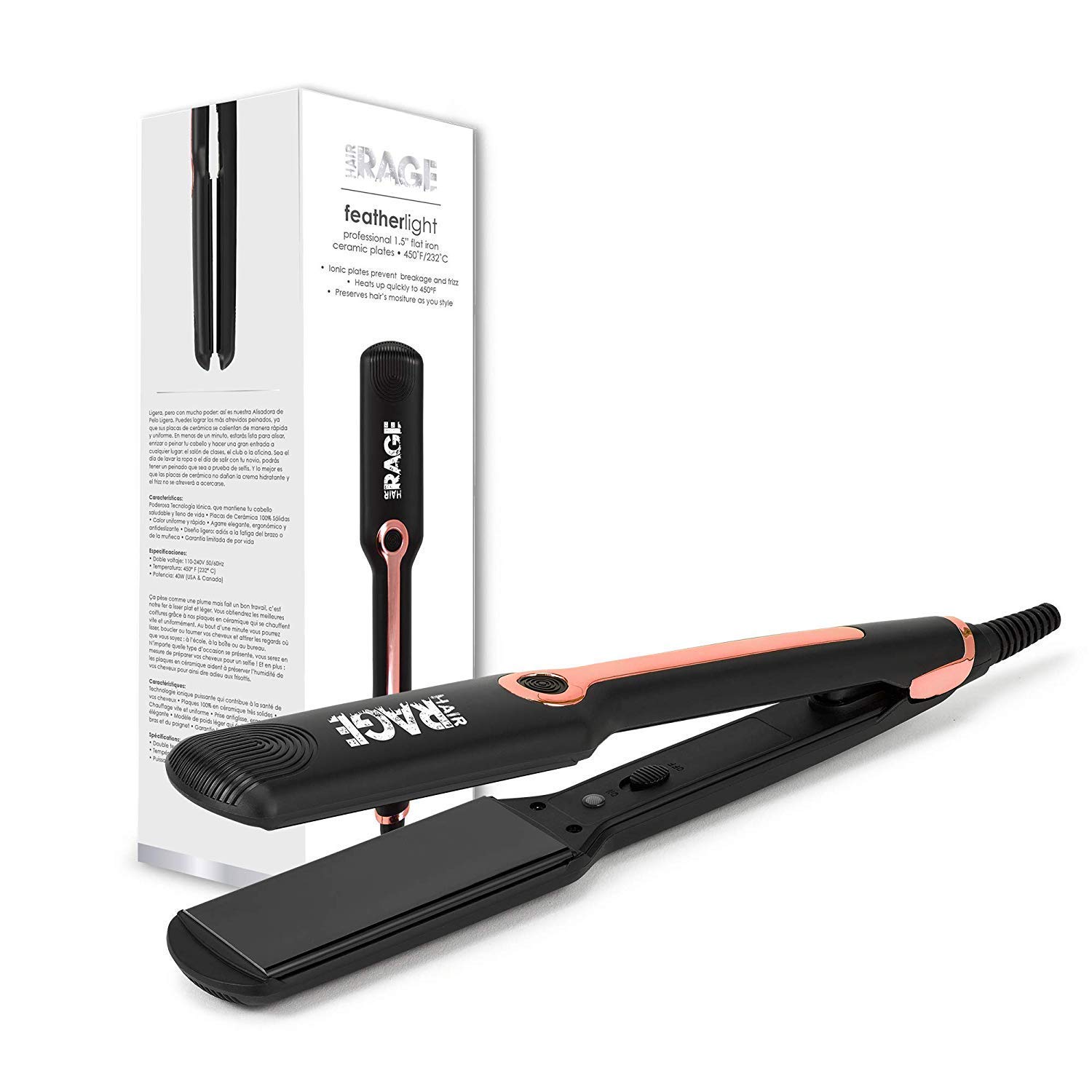 hair rage flat iron review