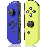 Capers Controller for Switch, Replacement Wireless Controllers Support Dual Vibration/Wake-up/Motion Control