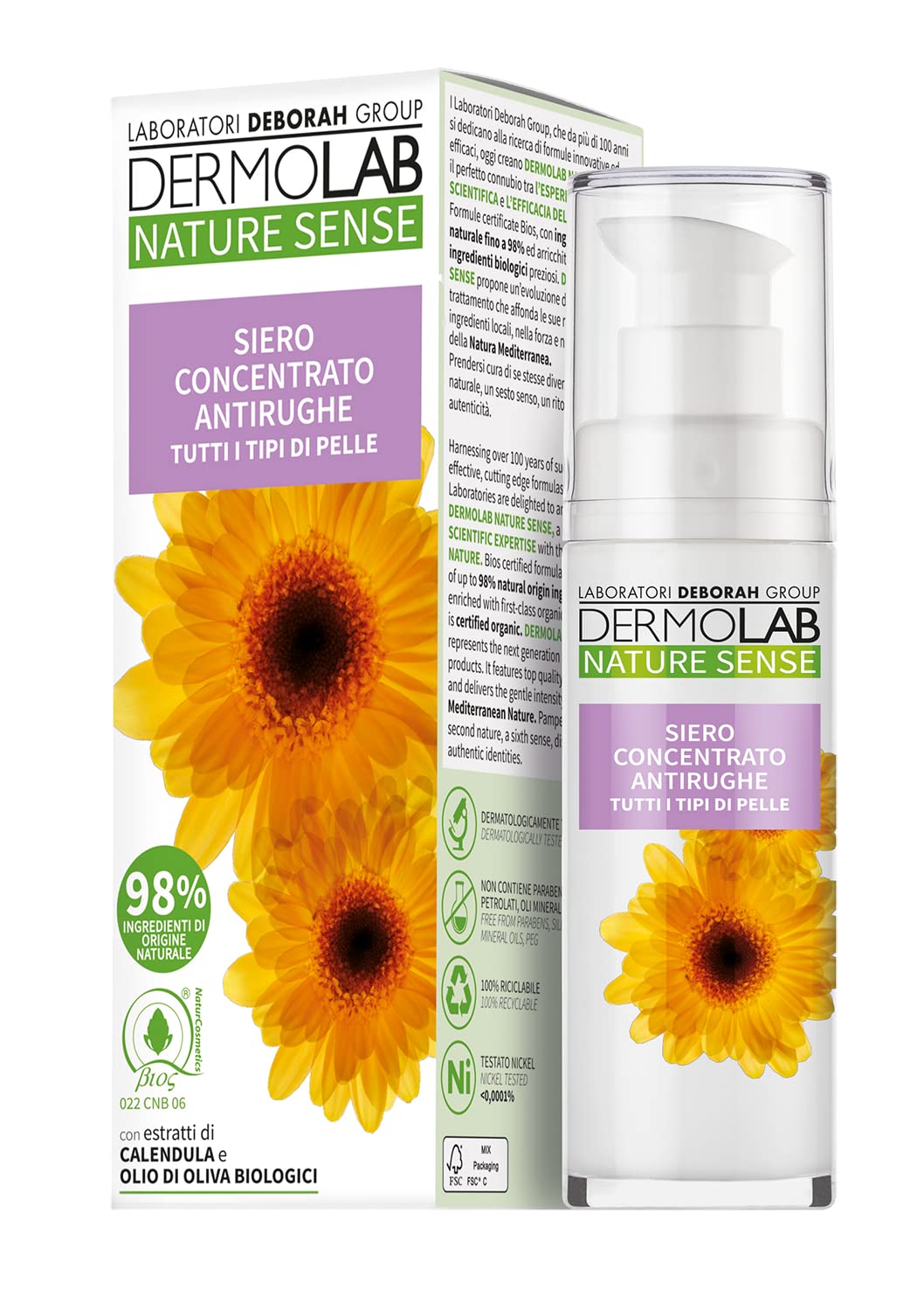 DERMOLAB Face Nature Sense Serum 30 ml Product For the Skin care