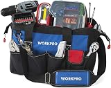 WORKPRO 14 Inch Tool Bag Organizer Waterproof with 13 Pockets view 4