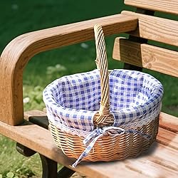 Wicker Woven Basket, Hand Woven Wicker Storage