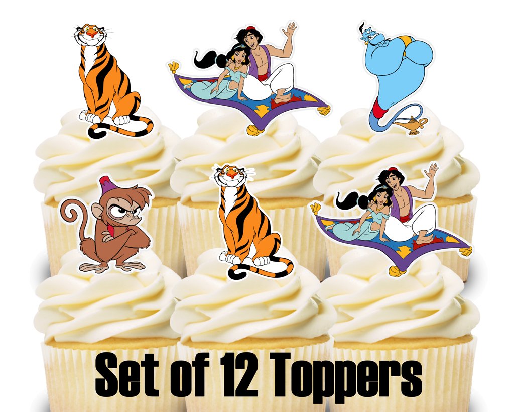The 10 Best 12 Genie Lamp Cupcake Toppers Aladdin Arabian Nights Princess Jasmine