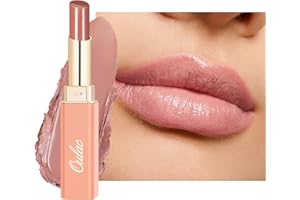 Oulac Nude Pink Lipstick - Moisture Shine Lipsticks for Women & Tinted Lip Balm for Dry Lips, Medium Coverage Lip Color | Jui