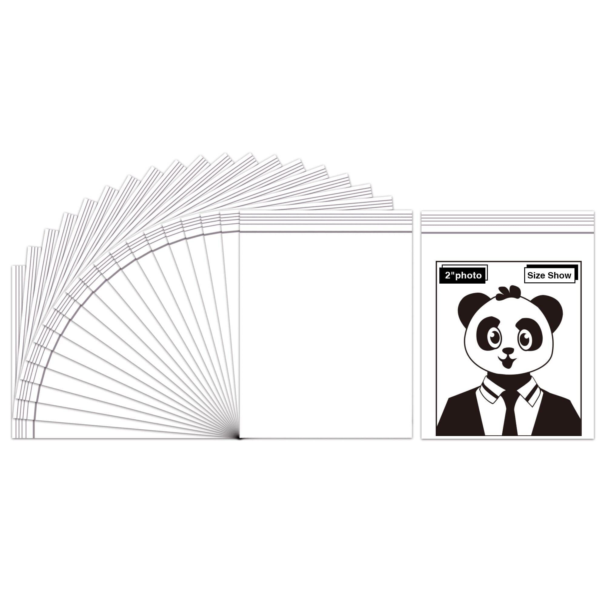 Small Resealable Plastic Bags 5x7cm/2x2.7" 200pcs Self Sealing Zip Poly Grip Seal Jewellery Reusable Zipper Lock Press Seal Snap for Vitamins Beans Candies (8 Sizes for Choosing)