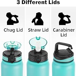 Oldley Insulated 32 oz Stainless Steel Water Bottle