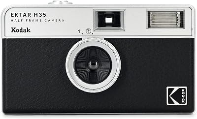 Kodak Ektar H35 Half Frame Film Camera 35mm Focus-Free Lightweight Black