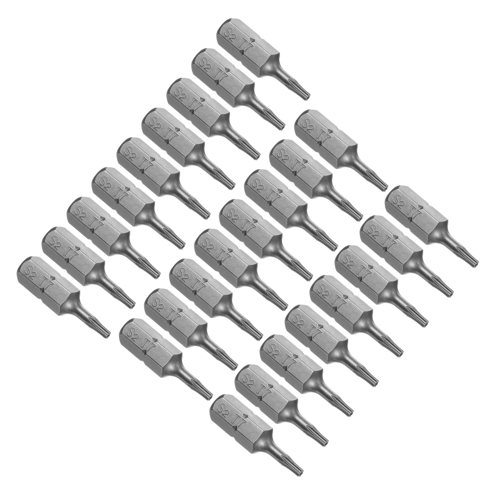 CoCud Torx Screwdriver Bits, 1/4" Hex Shank 25mm Long T7, Magnetic Screwdrivers Bit - (Applications: for Car Maintenance), 25-Pieces