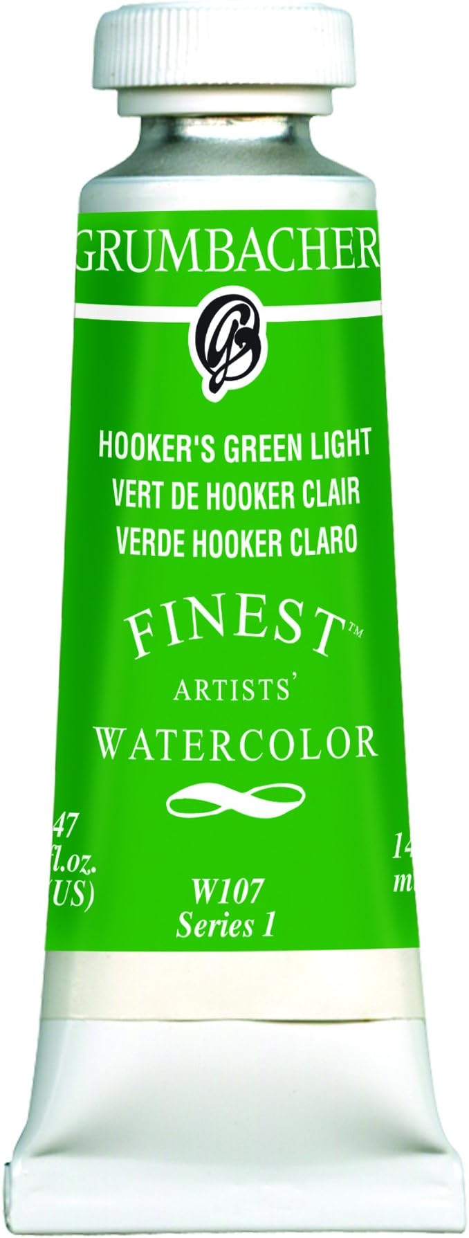 Amazon Co Jp Grumbacher 14 Ml Finest Watercolour Paint Hookers Green Light ホーム キッチン