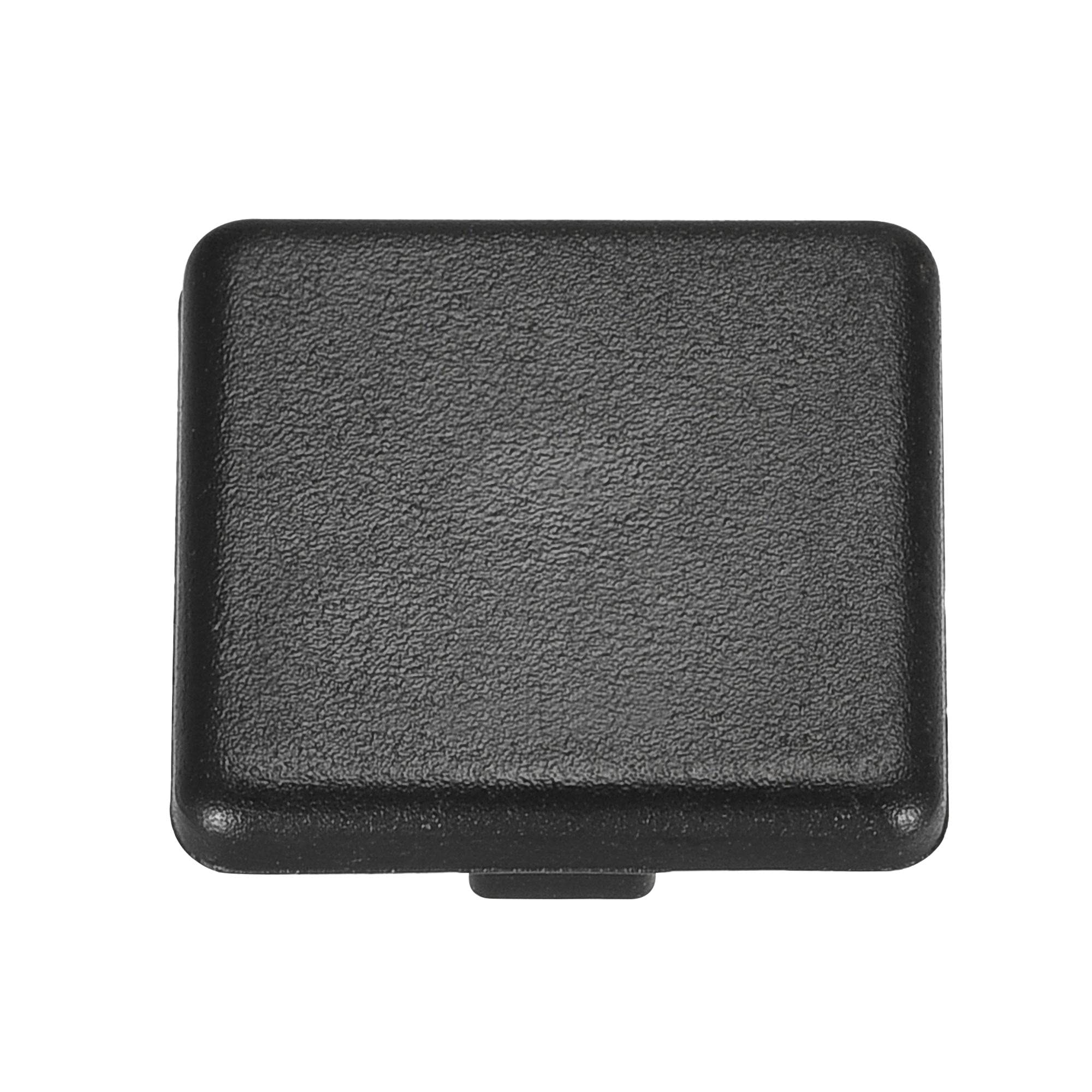 sourcing map Standard Plastic Square Aluminum Extrusion End Cap Black 20x20mm 40pcs