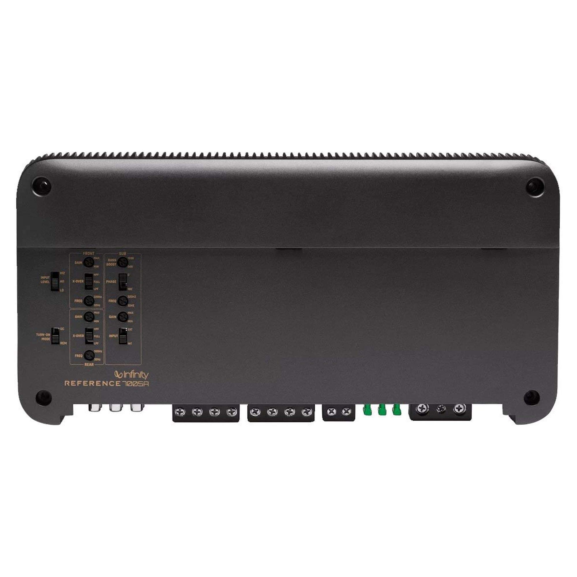 Infinity Reference-7005A Reference Series 5-Channel, 50w X 4, 500w X 1 Amplifier with Bass Knob