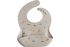 Loulou Lollipop Soft, Waterproof Silicone Feeding Bib for Babies and Toddlers