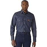 Wrangler FR12127 Western Tops Men's Work Basic Fire Resistant