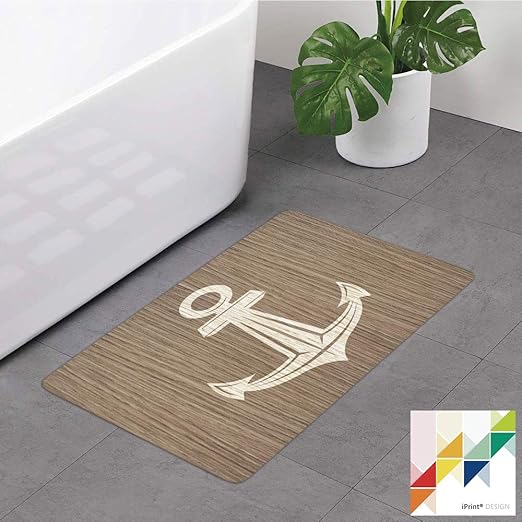 Amazon Com 34806 Memory Foam Bathroom Rugs Vintage White