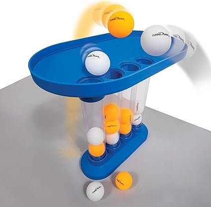 Amazon Com Majik Three In A Row Funnel Pong Game For Indoor Or Outdoor Play Table Top Party Game For Kids Adults Blue Sports Outdoors