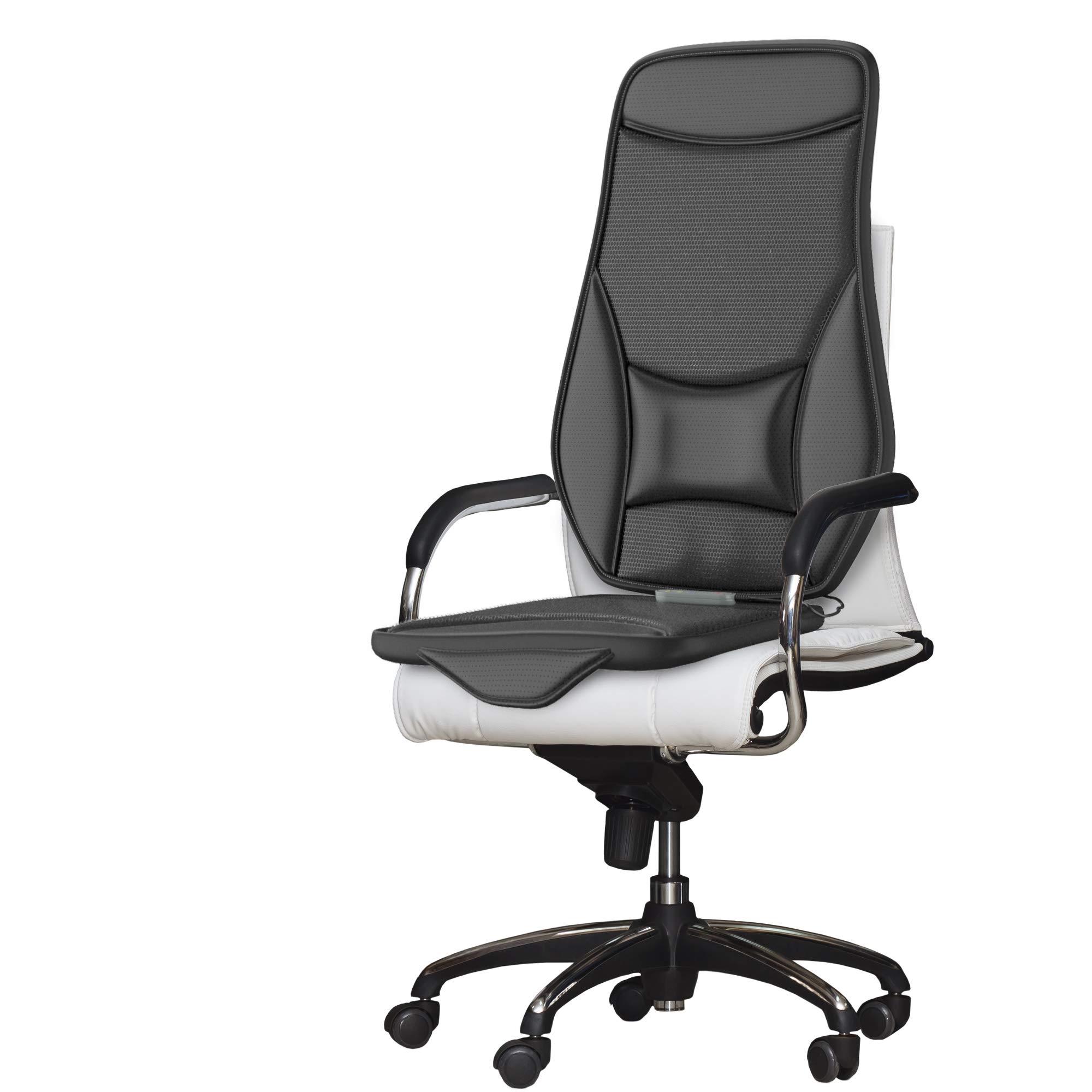 Gideon Car Seat Massager with Heating and Cooling Luxury Seat Cushion Cover Includes 12V Cigarette Lighter Power and Temperature and Message Controller