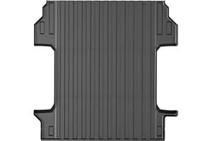 COZONY Truck Bed Mat for 2019-2025 Chevrolet Silverado 1500/ GMC Sierra 1500 5.8 Feet(69.92 inches) Short Bed，All Weather TPE Heavy Duty Pickup Bed Liner Cargo Mat