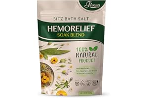 Sitz Bath Salt Blend for Hemorrhoids Treatment Natural Epsom Salt Soak with Natural Extracts and Oils for Fissure, Postpartum