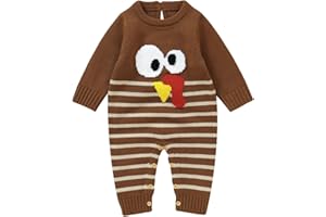FYBITBO My First Christmas Baby Girl Boy Outfit Baby Ugly Christmas Knit Sweater Romper Xmas Outfit for Newborn Infant