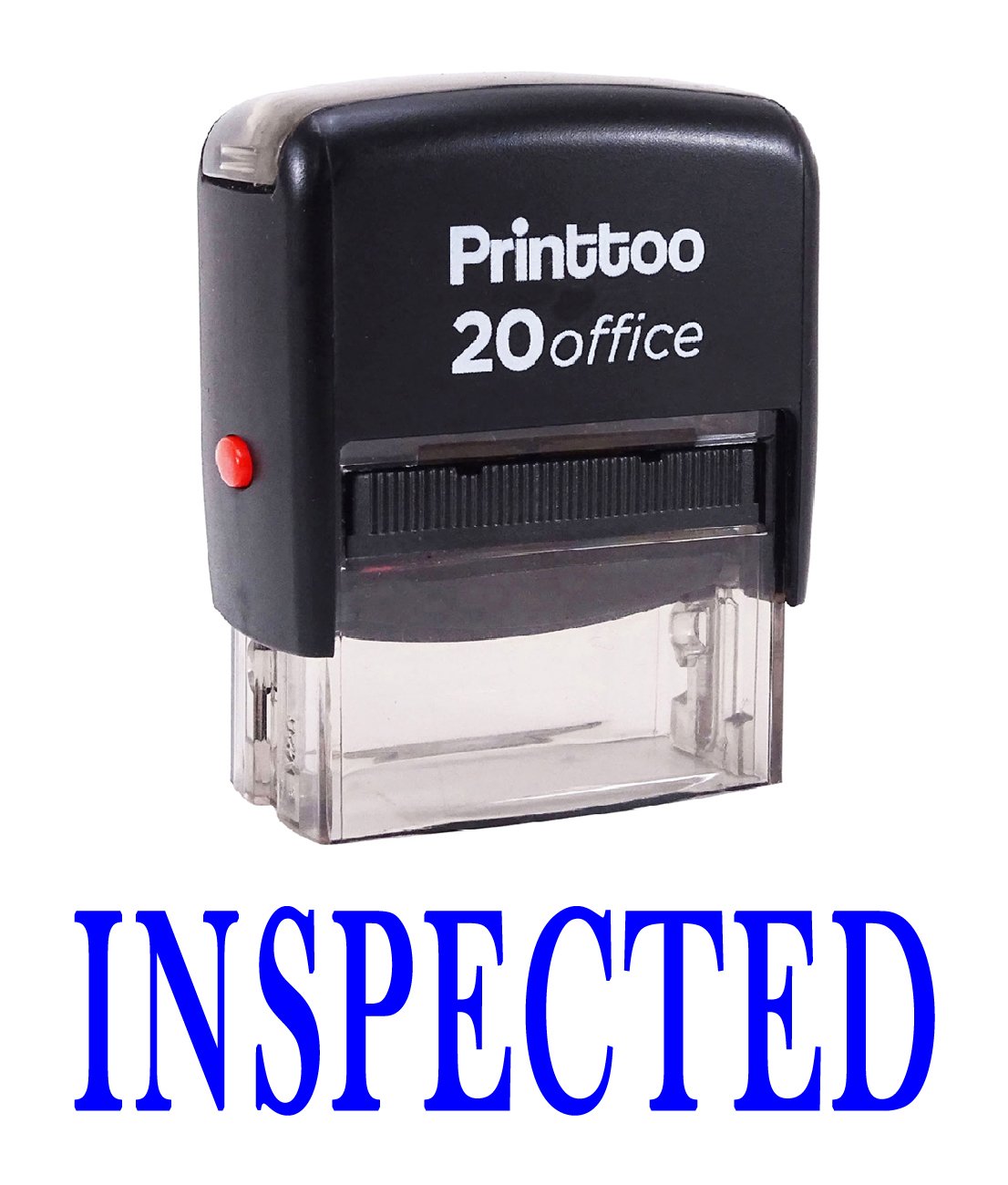 Printtoo Inspected Self Inking Rubber Stamp Office Stationary Custom Stamp-Blue