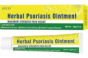 Psoriasis Cream, Natural Seborrheic Dermatitis Relief for Itchy Flaky Skin, Soothing Ointment for Redness & Scaling 20g