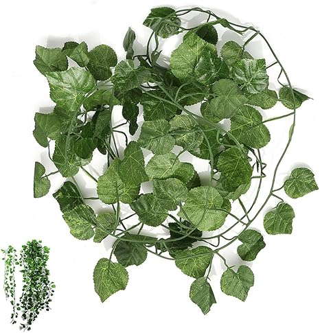 Amazon Scorpiuse1 Jp 観葉植物 アイビー 壁掛け インテリア アンティーク 雑貨 造花 人工 フェイク 壁掛 グリーン 緑 植物 吊り 12本 人工観葉植物 オンライン通販
