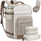 LOVEVOOK 40L Travel Backpack for Women & Men - 17.3 Inch Carry On Backpack & Personal Item Backpack for Airlines, Spacious and Durable Design, with 3 Packing Cubes