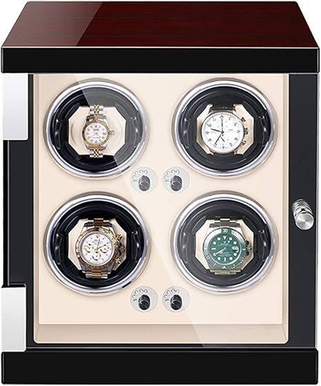 JIE KE Uhr und Schmuck Schublade Wickel-Wickler-Box für 4 Automatische