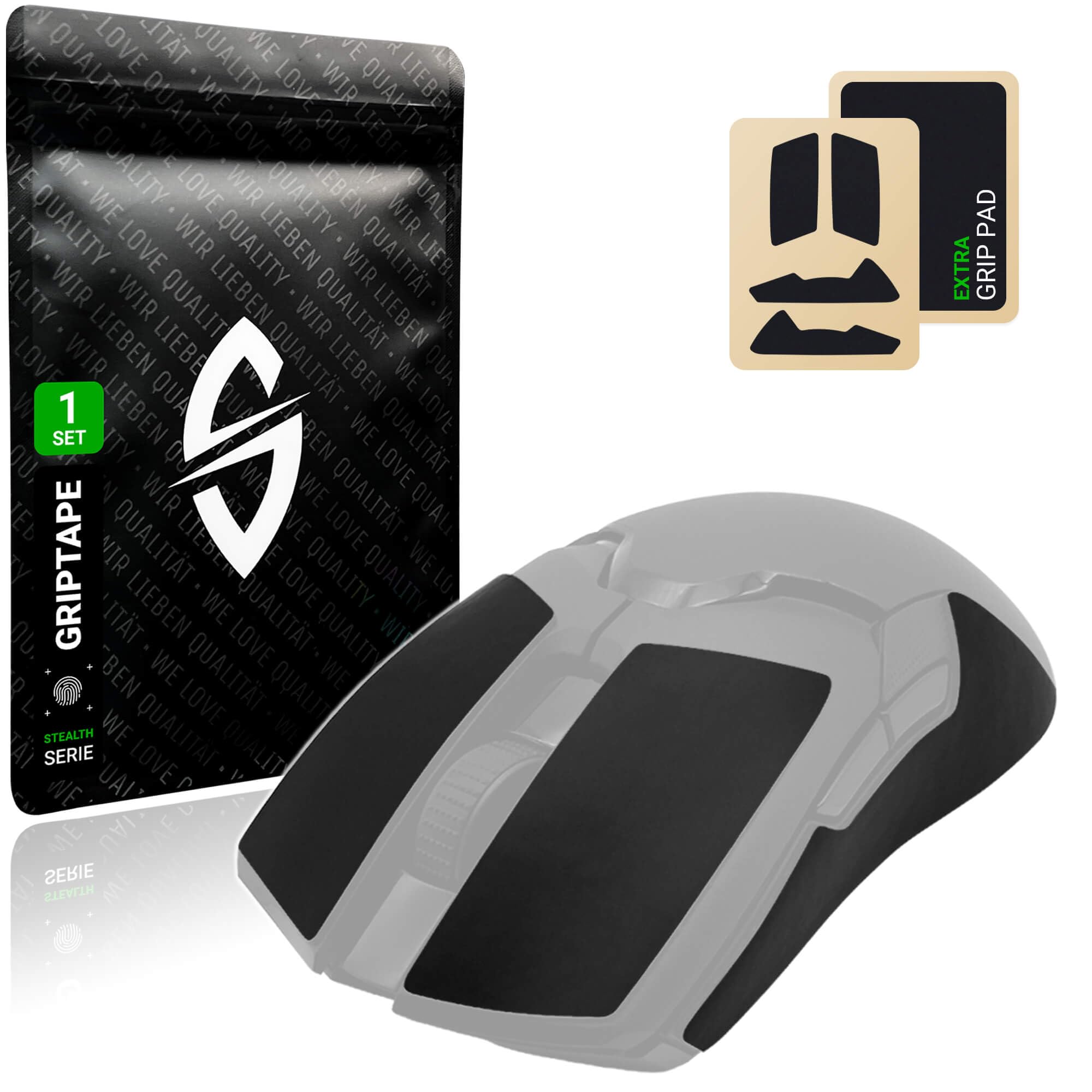 SensoryBoost Computer Gaming Non-Slip Elite Grip Sticker Roccat Kone XTD